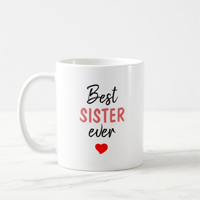 Caneca De Café Melhor Irmã de Todos os Tempos (Esquerda)