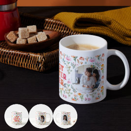 Caneca De Café Melhor Irmã Já Vive Mug - Celebre a mãe com flores