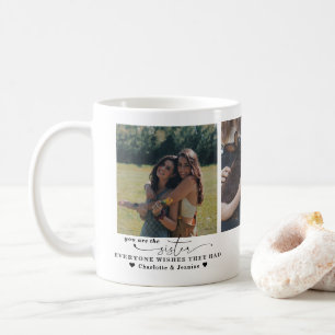 Caneca De Café Melhor Irmã Moderno Minimalista 3 Fotos