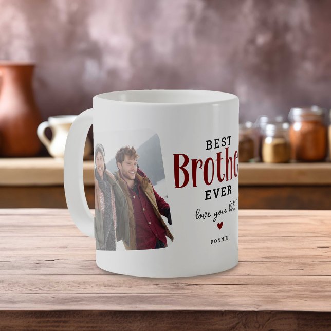 Caneca De Café Melhor IRMÃO de Todos 2 Foto Presente Fofo  (Criador carregado)