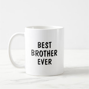 Caneca De Café Melhor Irmão de Todos os Tempos Tipografia Minimal