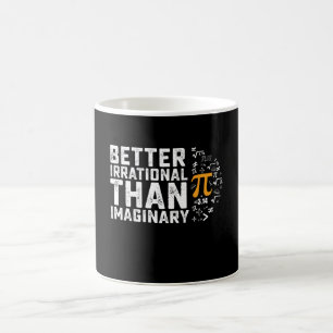 Caneca De Café Melhor Irracional do que Matemática imaginária no 
