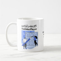 Melhor Jogador Sudoku Personalizado Mug