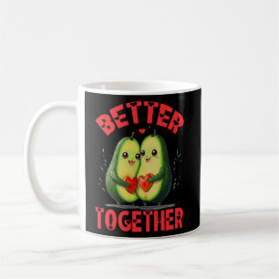 Caneca De Café Melhor Juntos, Casal Avocado Love