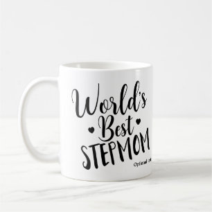 Caneca De Café MELHOR MADRASTA DO MUNDO Aniversário Personalizado