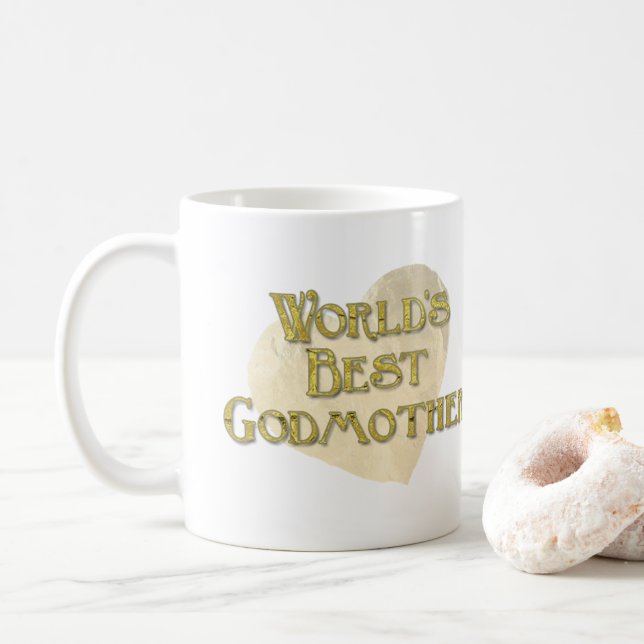 Caneca De Café Melhor Madrinha do Mundo (Com Donut)