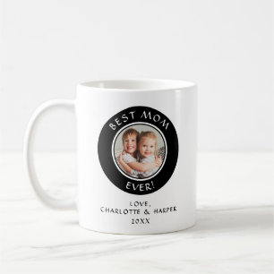 Caneca De Café Melhor Mãe Alguma Vez Personalizada Foto Moderna C