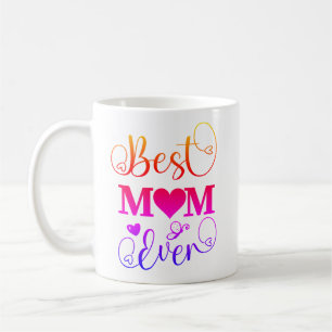 Caneca De Café Melhor Mãe Alguma Vez Típica Dia de as mães Colori