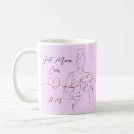 Caneca De Café Melhor Mãe Alguma Vez Trendy One Line Motherhood H