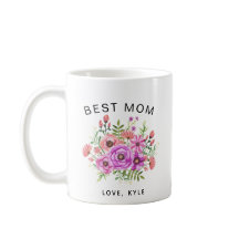 melhor mãe café com dia de as mães de buquê floral