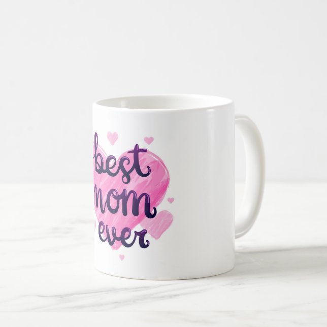 Caneca De Café Melhor Mãe Coffee Mug (Frente Esquerda)