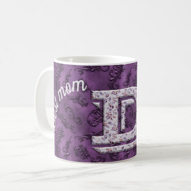Caneca De Café Melhor mãe D (Frente Esquerda)