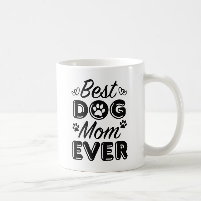 Caneca De Café Melhor Mãe De Cachorro (Direita)