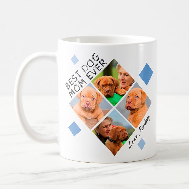 Caneca De Café Melhor Mãe de Cachorro Alguma Vez Personalizada Co (Criador carregado)