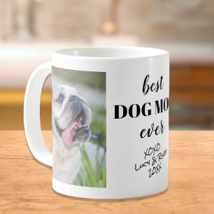 Caneca De Café Melhor Mãe de Cachorro Alguma Vez Personalizada No