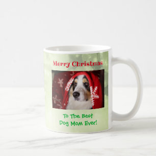 Caneca De Café Melhor Mãe de Cachorro de Natal Foto de Animal de