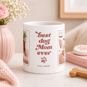 Caneca De Café Melhor Mãe de Cachorro de Todos os Tempos   Foto P