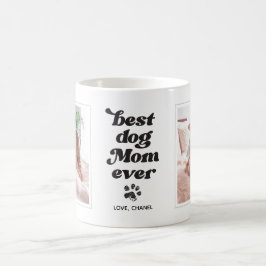 Caneca De Café Melhor Mãe de Cachorro do Mundo com Foto e Texto P