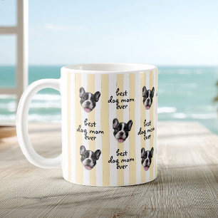 Caneca De Café Melhor Mãe de Cachorro do Mundo Foto de Rosto de A