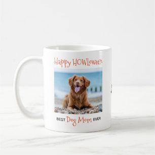 Caneca De Café Melhor Mãe de Cachorro Nunca - Feliz HOWLoween Pe