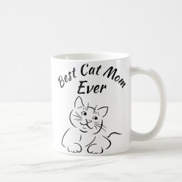 Caneca De Café Melhor Mãe de Gato de Todos os Tempos