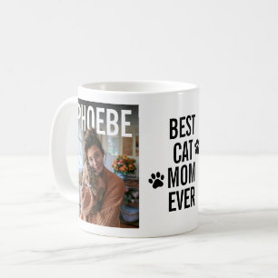 Caneca De Café Melhor Mãe de Gato de Todos os Tempos PhotoPop