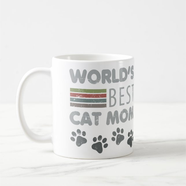 Caneca De Café Melhor Mãe de Gato do Mundo (Esquerda)
