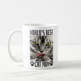 Caneca De Café Melhor Mãe de Gato do Mundo 