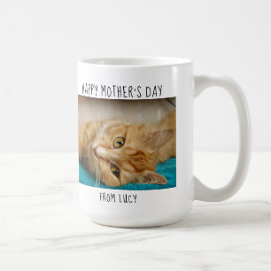 Caneca De Café Melhor Mãe de Gato do Mundo - Feliz Dia das Mães
