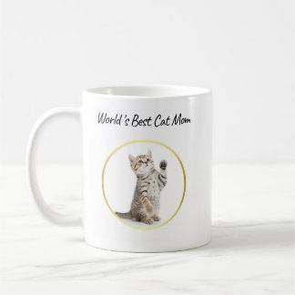Caneca De Café Melhor Mãe de Gato do Mundo Personalizado Diversão