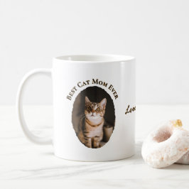 Caneca De Café Melhor Mãe de Gato Já Personalizado Divertido Cute