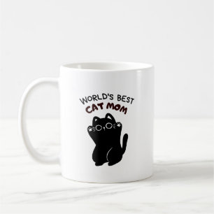 Caneca De Café melhor mãe de gato preto