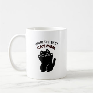 Caneca De Café melhor mãe de gato preto