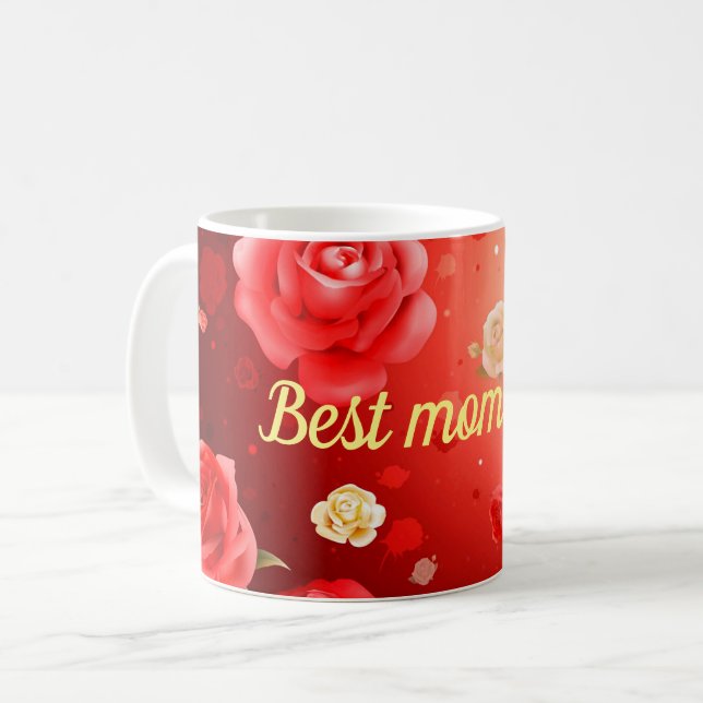 Caneca De Café Melhor mãe de sempre (Frente Esquerda)
