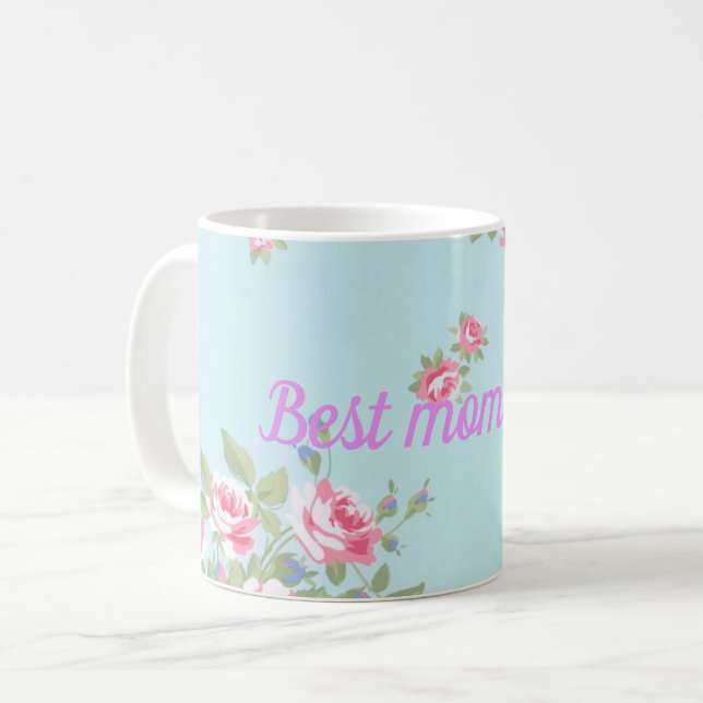 Caneca De Café Melhor mãe de sempre (Frente Esquerda)