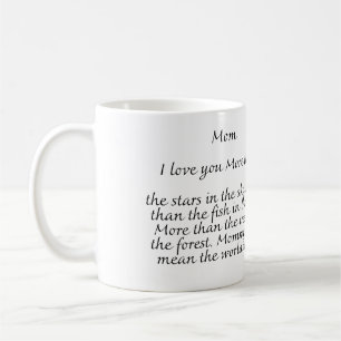 Caneca De Café melhor mãe de sempre, eu te amo mãe