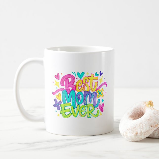 Caneca De Café Melhor Mãe de Todas (Estilo 2) (Com Donut)