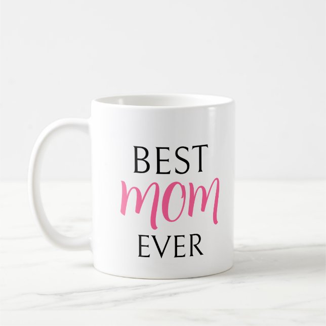 Caneca De Café Melhor Mãe de Todos com Nome (Esquerda)