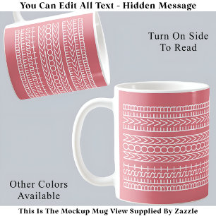 Caneca De Café Melhor Mãe de Todos Mensagem Oculta 141WP Novidade
