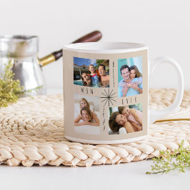 Caneca De Café Melhor Mãe De Todos Os Anos, 8 Fotografias Beige