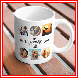 Caneca De Café Melhor Mãe de Todos os Tempos Colagem de Fotos Ele