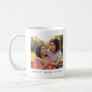 Caneca De Café Melhor Mãe de Todos os Tempos Foto Dupla em Dois L
