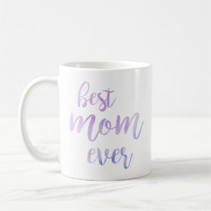 Caneca De Café Melhor Mãe de Todos os Tempos Lettering com Pincel