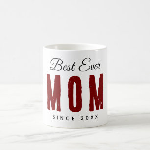 Caneca De Café Melhor Mãe Desde O 20XX Moderno E Simples Pré-Disq