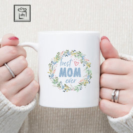 Caneca De Café Melhor Mãe, Dia de as mães Botânico De Ferida