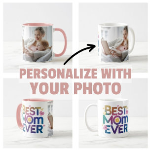 Caneca De Café Melhor Mãe do Mundo Corações e Flores