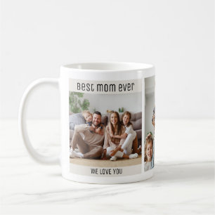 Caneca De Café Melhor Mãe do Mundo Dia das Mães 3 Colagem de Foto