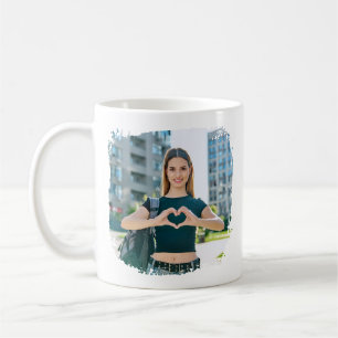 Caneca De Café Melhor Mãe do Mundo Foto Fronteira Grunge