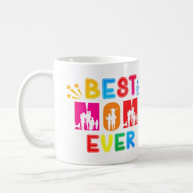Caneca De Café Melhor Mãe do Mundo Texto (Esquerda)