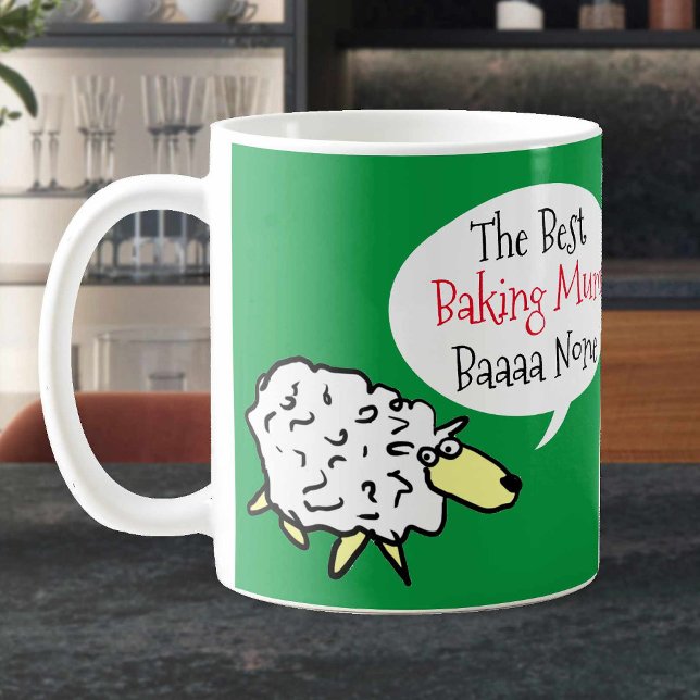 Caneca De Café Melhor Mãe em Baking. Diversão (Criador carregado)
